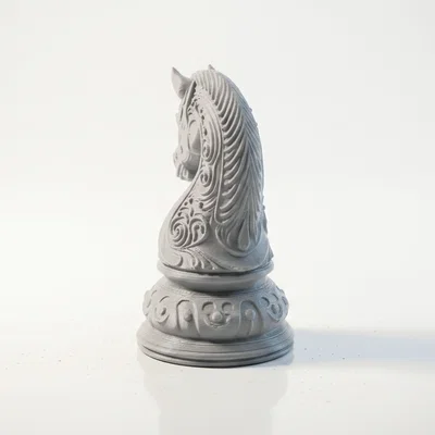 Mô hình 3D quân Mã (Chess Knight) phong cách giả tưởng