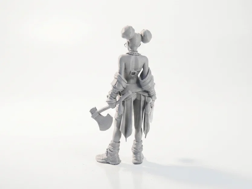 Mô hình chiến binh song rìu (Double Axe Warrior) - File in 3D giả tưởng - Image 1