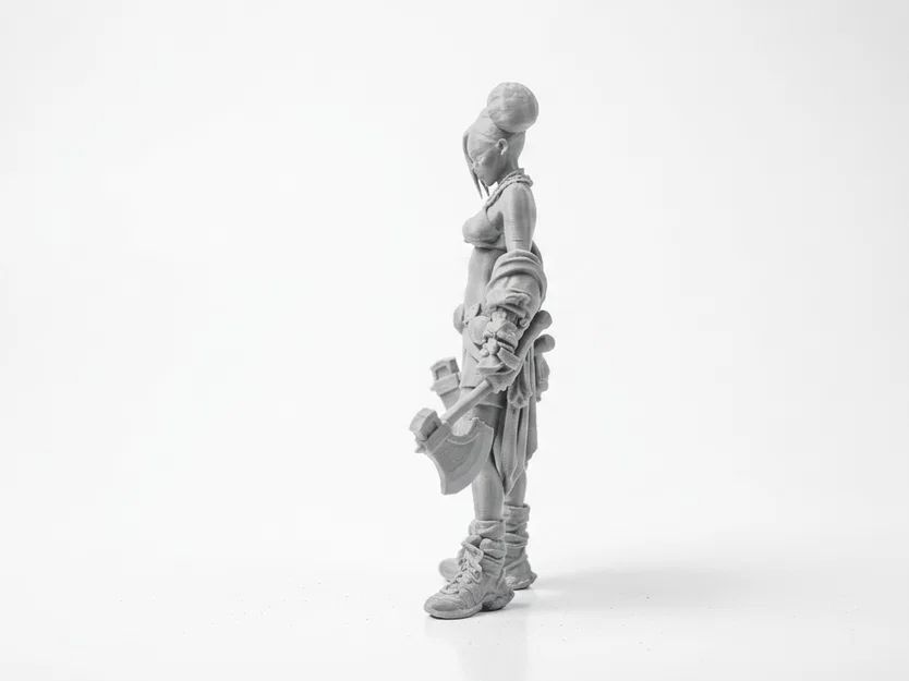 Mô hình chiến binh song rìu (Double Axe Warrior) - File in 3D giả tưởng - Image 2