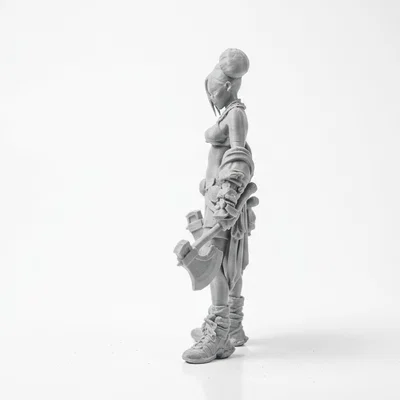 Mô hình chiến binh song rìu (Double Axe Warrior) - File in 3D giả tưởng