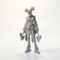 Mô hình chiến binh song rìu (Double Axe Warrior) - File in 3D giả tưởng - Thumbnail 3