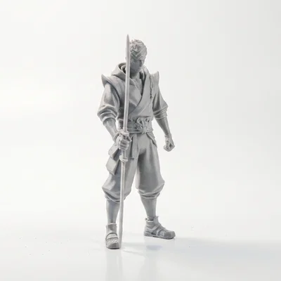 Mô hình chiến binh cầm kiếm hai lưỡi - File 3D Fantasy in ấn