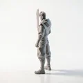 Mô hình chiến binh cầm kiếm hai lưỡi - File 3D Fantasy in ấn - Thumbnail 4