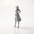 Mô Hình 3D Nữ Chiến Binh Tiên Tộc (Elf Warrior) Fantasy Mythology - Thumbnail 4