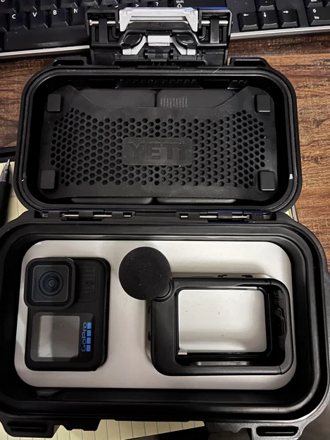 Khay in 3D đựng GoPro Hero 13 và Media Mod cho Yeti GoBox 1 - Image 1