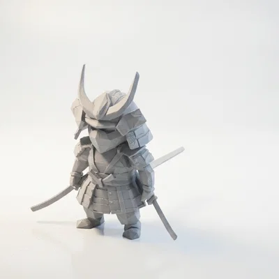 Mô hình Samurai Hình học - Tác phẩm nghệ thuật 3D ấn tượng