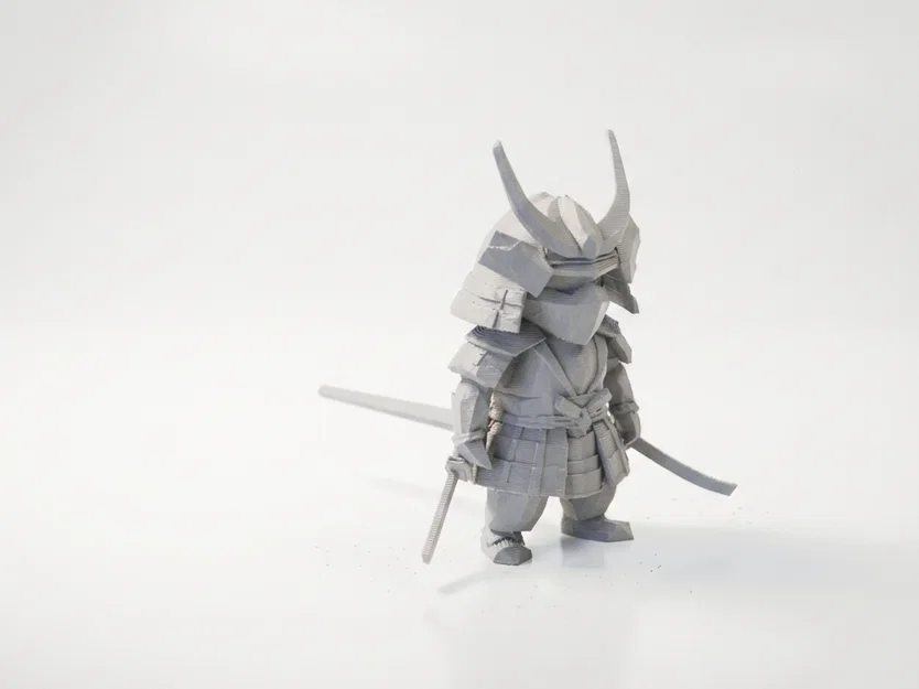 Mô hình Samurai Hình học - Tác phẩm nghệ thuật 3D ấn tượng - Image 2