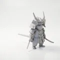 Mô hình Samurai Hình học - Tác phẩm nghệ thuật 3D ấn tượng - Thumbnail 2