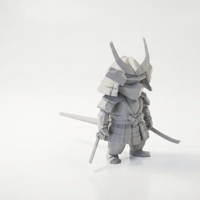 Mô hình Samurai Hình học - Tác phẩm nghệ thuật 3D ấn tượng
