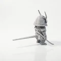 Mô hình Samurai Hình học - Tác phẩm nghệ thuật 3D ấn tượng - Thumbnail 3