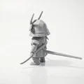 Mô hình Samurai Hình học - Tác phẩm nghệ thuật 3D ấn tượng - Thumbnail 4