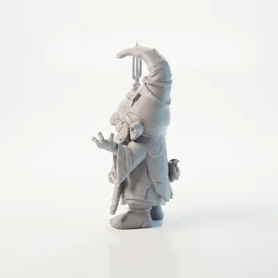 Mô hình 3D Gnome cầm vương trượng phong cách Fantasy