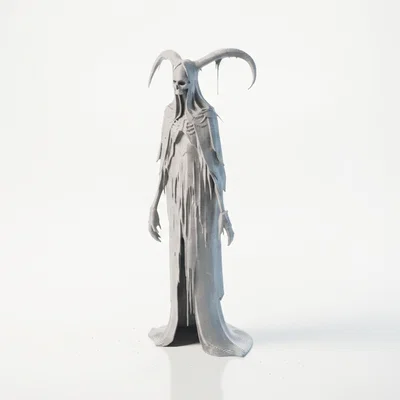 Mô hình 3D Grim Reaper - Tượng thần chết phong cách thần thoại fantasy