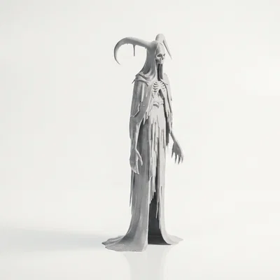 Mô hình 3D Grim Reaper - Tượng thần chết phong cách thần thoại fantasy