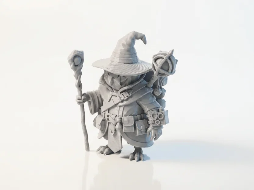 Mô hình 3D Phù Thủy Bí Ngô Halloween - Fantasy 3D Printable - Image 1