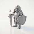 Mô hình 3D Hiệp sĩ Bí ngô Halloween - Tượng Fantasy có thể in 3D - Thumbnail 1