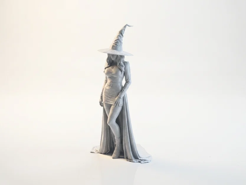 Mô hình phù thủy Halloween 3D - Tượng trang trí giả tưởng in 3D - Image 1