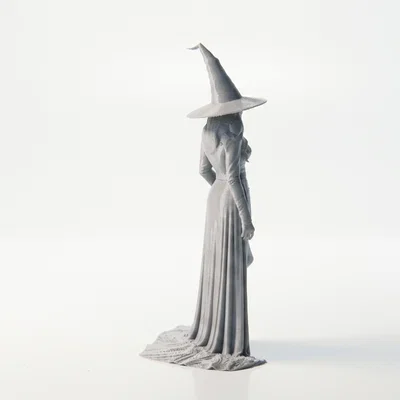 Mô hình phù thủy Halloween 3D - Tượng trang trí giả tưởng in 3D