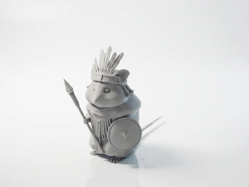 Mô hình 3D Hamster Chiến Binh Fantasy - Image 1
