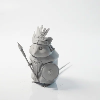 Mô hình 3D Hamster Chiến Binh Fantasy