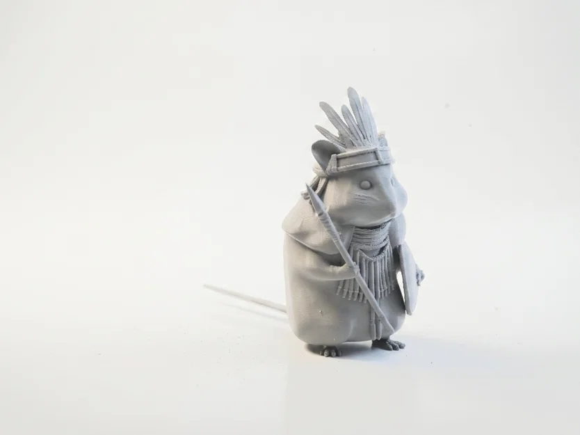 Mô hình 3D Hamster Chiến Binh Fantasy - Image 2