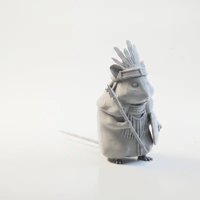 Mô hình 3D Hamster Chiến Binh Fantasy