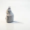 Mô hình 3D Hamster Chiến Binh Fantasy - Thumbnail 4