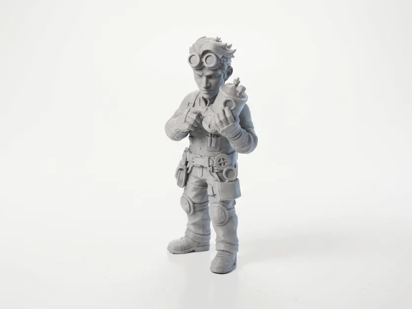 Mô hình 3D Nhà phát minh phong cách Steampunk Fantasy - Image 1