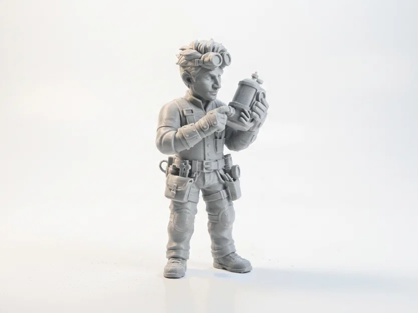 Mô hình 3D Nhà phát minh phong cách Steampunk Fantasy - Image 2