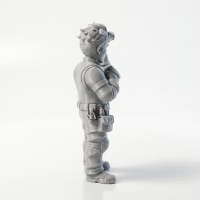 Mô hình 3D Nhà phát minh phong cách Steampunk Fantasy