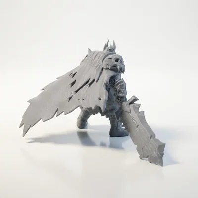Mô hình chiến binh Ice Warlord 3D in ấn tượng