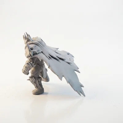 Mô hình chiến binh Ice Warlord 3D in ấn tượng