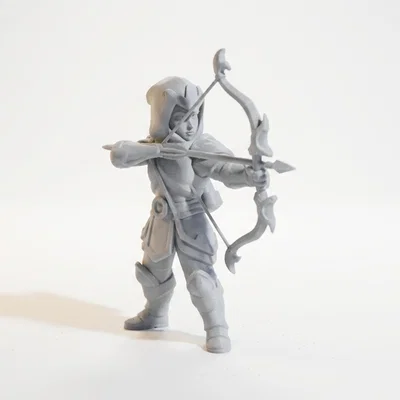 Mô hình 3D Cung thủ Băng giá - Tượng Fantasy cực chất