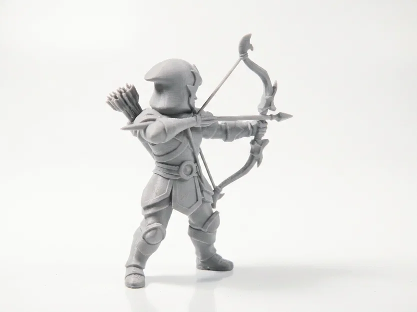 Mô hình 3D Cung thủ Băng giá - Tượng Fantasy cực chất - Image 3