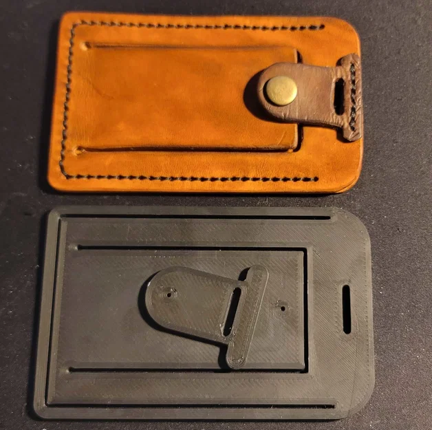 Khuôn Mẫu Làm Thẻ Hành Lý Bằng Da (Leather Luggage Tag Template) - Image 1
