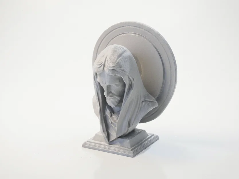 Tượng bán thân Chúa Jesus - Mô hình điêu khắc 3D tôn giáo - Image 1