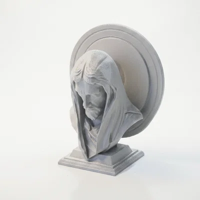 Tượng bán thân Chúa Jesus - Mô hình điêu khắc 3D tôn giáo