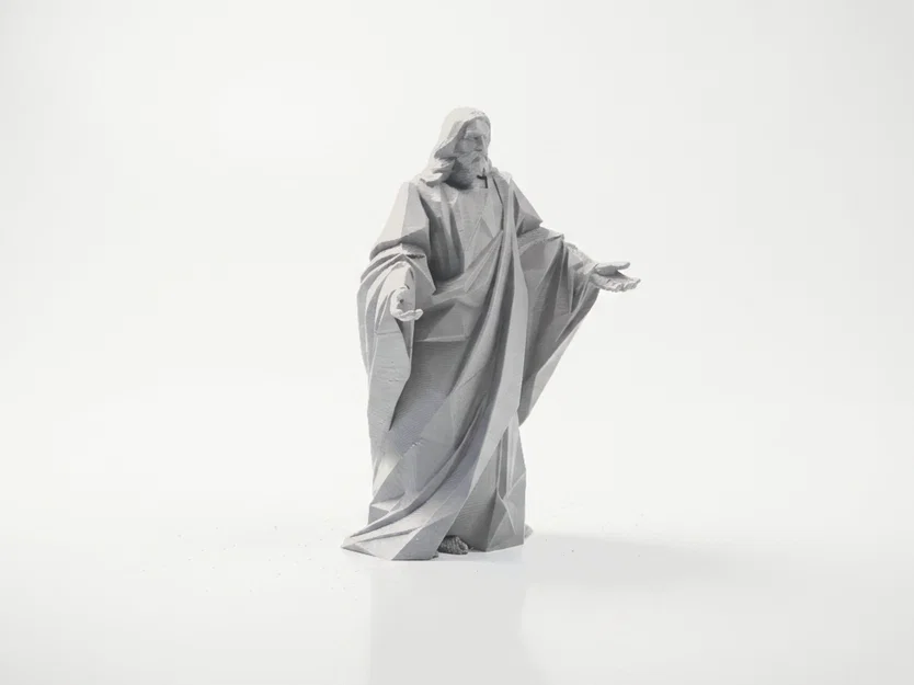Tượng Chúa Jesus - Mô hình 3D tôn giáo đầy cảm hứng - Image 2