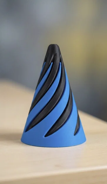 Spiral Fidget: Đồ chơi giảm stress hình nón độc đáo in 3D - Image 3