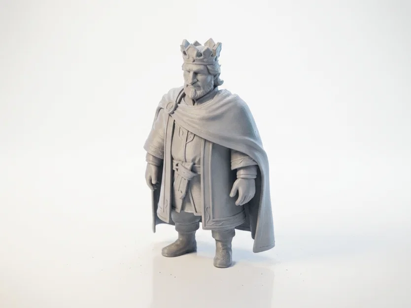Mô hình tượng Vua thời trung cổ 3D ấn tượng - Image 1