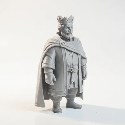 Mô hình tượng Vua thời trung cổ 3D ấn tượng
