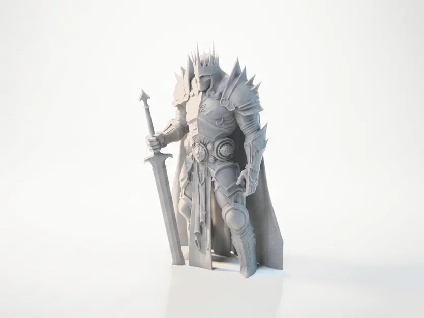 Mô hình Hiệp sĩ mặc giáp phong cách giả tưởng (3D Printable) - Image 1