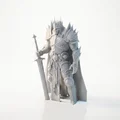 Mô hình Hiệp sĩ mặc giáp phong cách giả tưởng (3D Printable) - Thumbnail 1