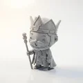 Mô hình 3D King Warrior - Tượng chiến binh thần thoại giả tưởng - Thumbnail 1