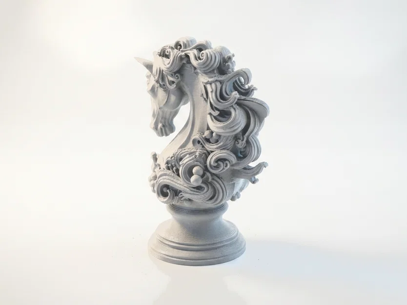 Mô Hình 3D Bust Ngựa Hiệp Sĩ Phong Cách Fantasy In 3D - Image 1