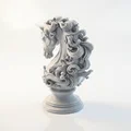 Mô Hình 3D Bust Ngựa Hiệp Sĩ Phong Cách Fantasy In 3D - Thumbnail 1