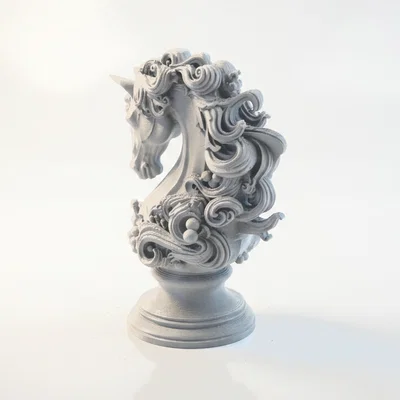 Mô Hình 3D Bust Ngựa Hiệp Sĩ Phong Cách Fantasy In 3D