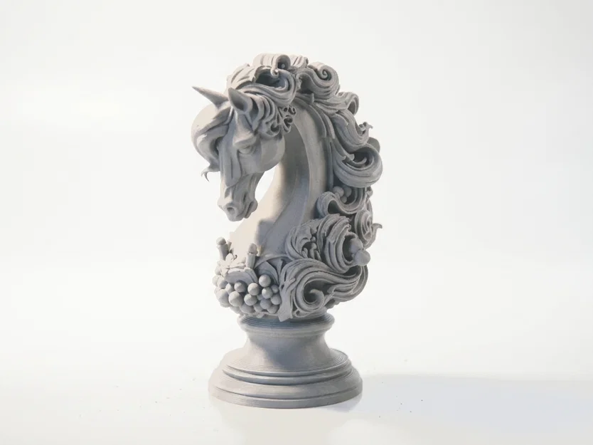 Mô Hình 3D Bust Ngựa Hiệp Sĩ Phong Cách Fantasy In 3D - Image 2