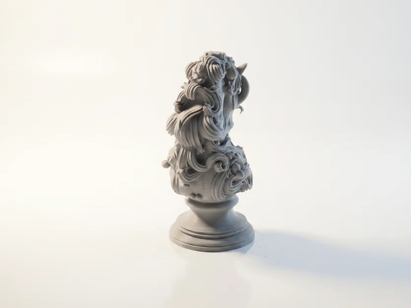 Mô Hình 3D Bust Ngựa Hiệp Sĩ Phong Cách Fantasy In 3D - Image 4