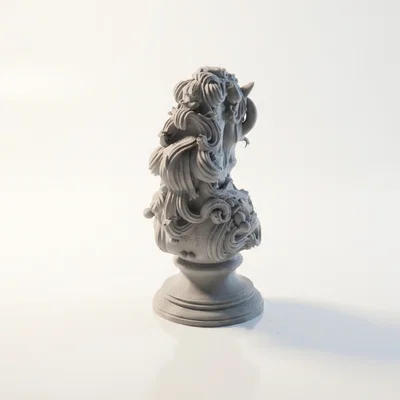 Mô Hình 3D Bust Ngựa Hiệp Sĩ Phong Cách Fantasy In 3D